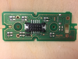 Mazda i-stop cluster switch PCB front